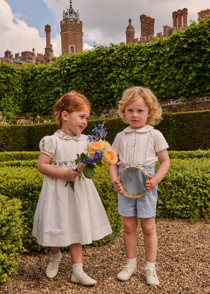 Pepa London handsmocked dress and boys two-piece