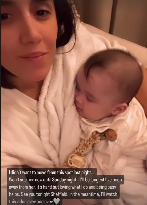 Janette Manrara holding a baby girl