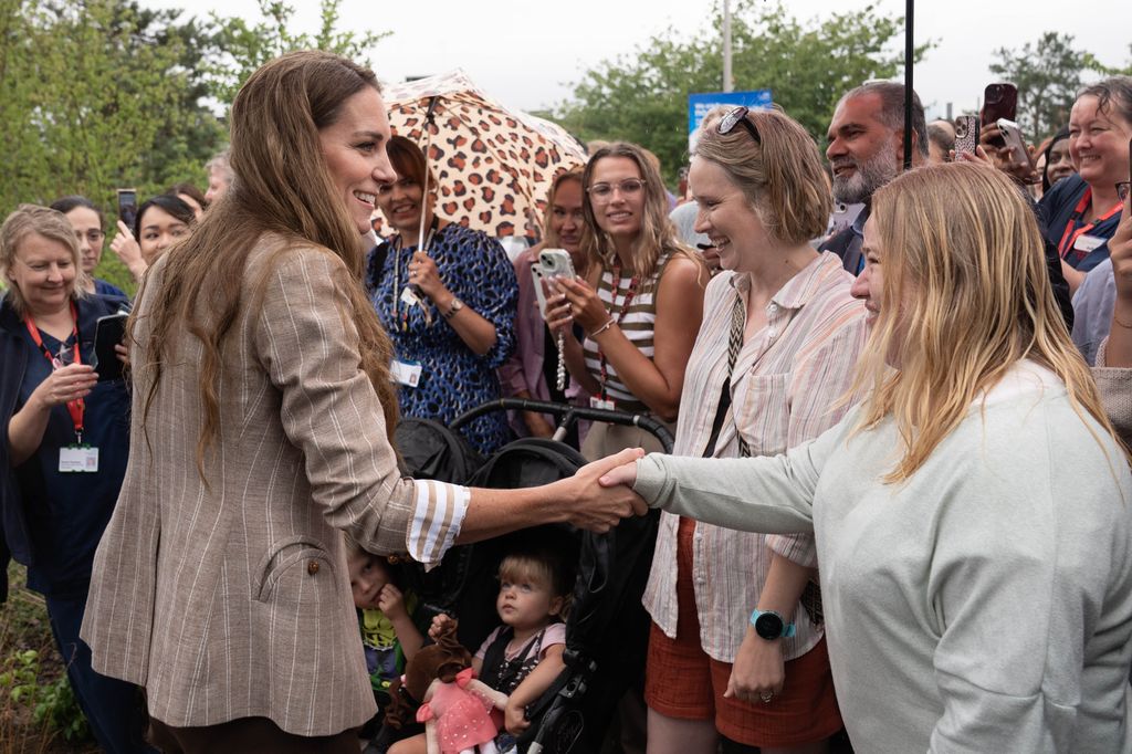 Kate went on an impromptu walkabout at Colchester Hospital