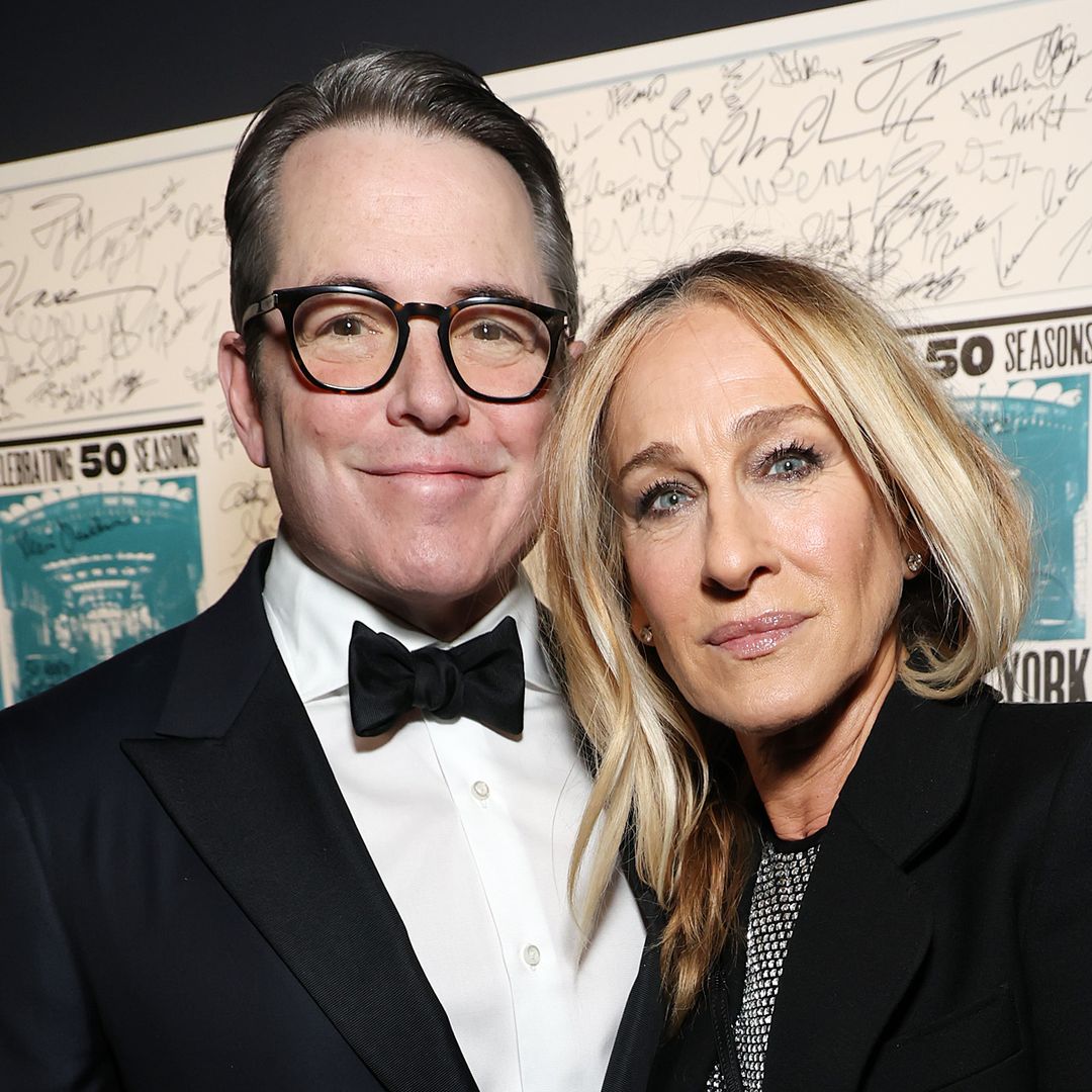 Sarah Jessica Parker dazzles in disco ball dress and $600k ring alongside Matthew Broderick