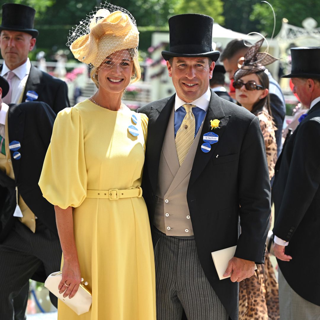 Peter Phillips' girlfriend Harriet Sperling performs the perfect curtsy for the first time