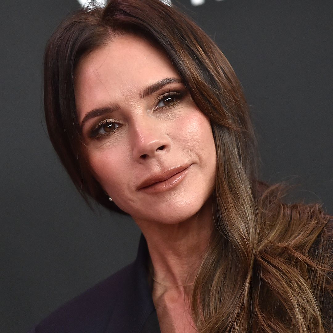 Victoria Beckham is a bridal Barbie in a waist-skimming corset and low-slung flares