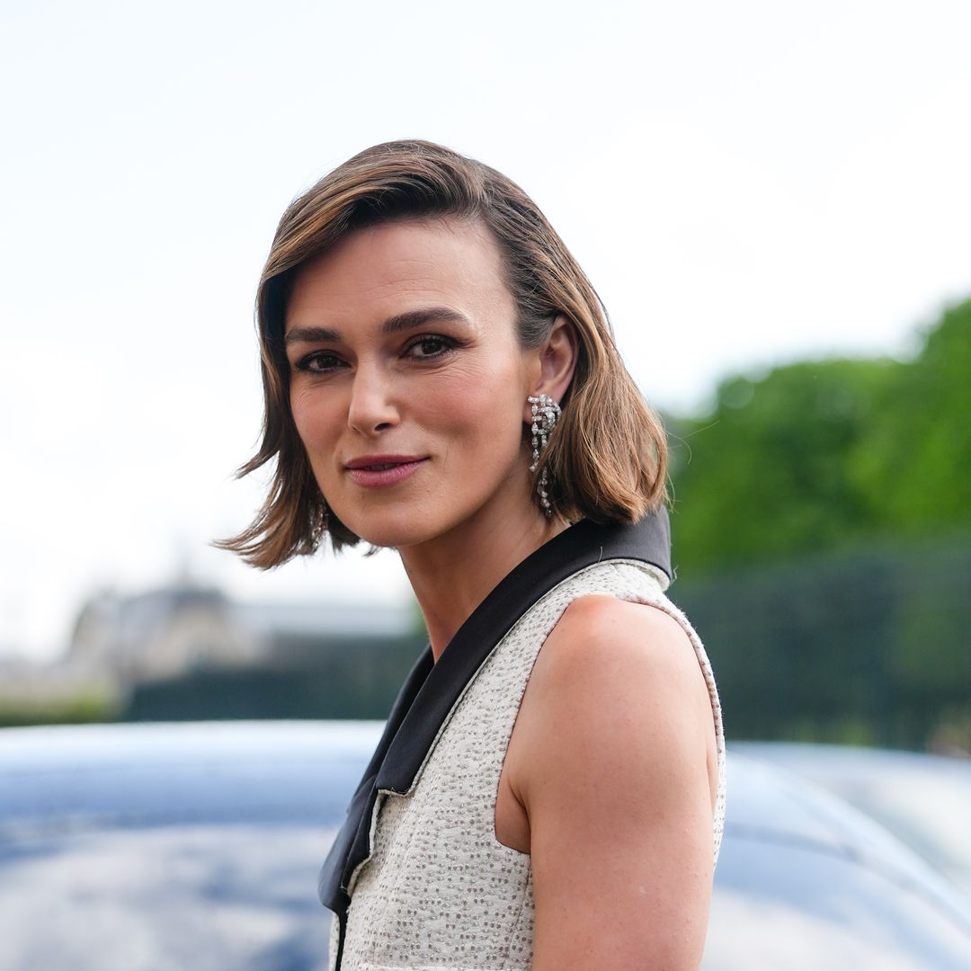 Keira Knightley channels perfectly Parisian chic in bridal-inspired ensemble
